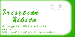 krisztian mikita business card